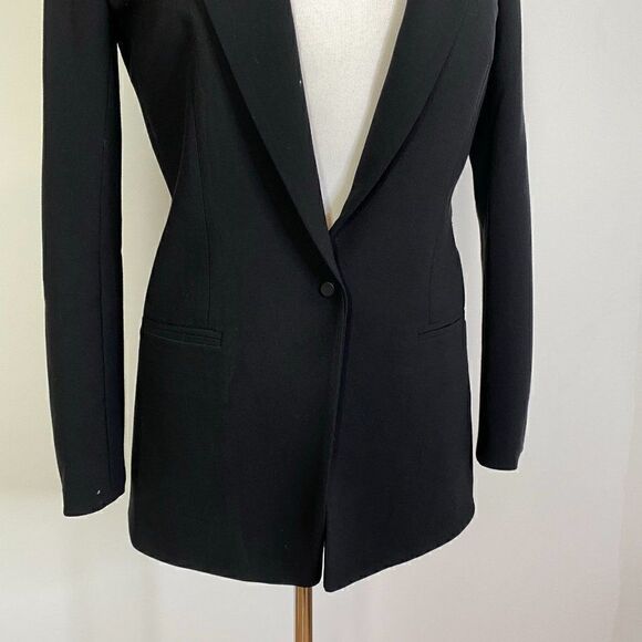 Robert Rodriguez Black Notch Lapel Hi-Lo Blazer - Picture 5 of 8